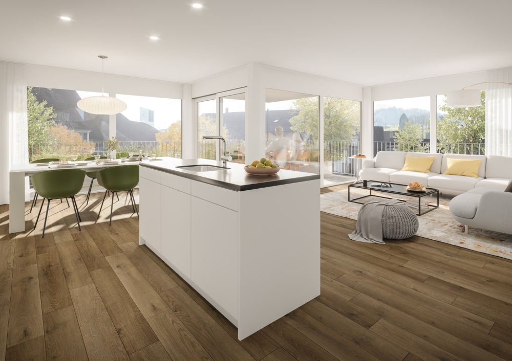 Moderne Terrassenwohnung mit 20.1 m² Sitzplatz im idyllischen Zeihen -  Bild 4
