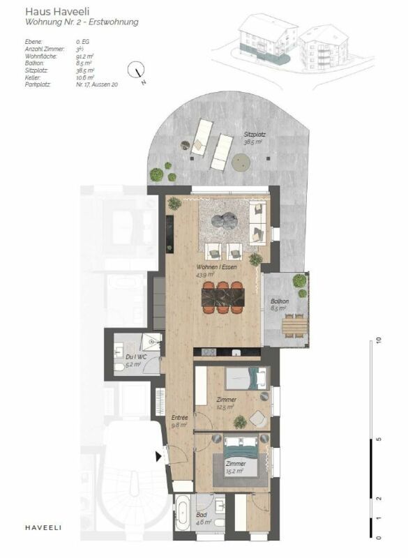 3.5 Zimmer Neubau Erstwohnung - Bild 6