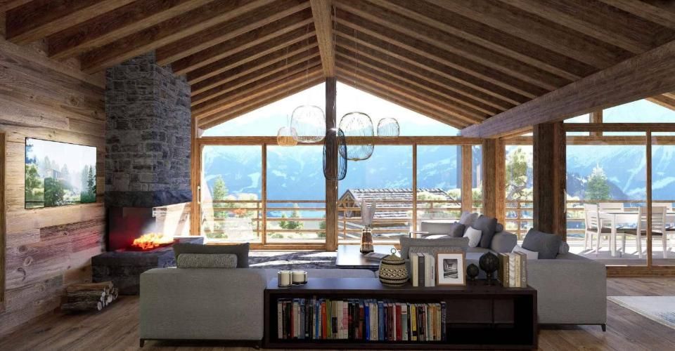 MAGNIFIQUE ET LUXUEUX CHALET A CONSTRUIRE - SKI IN-OUT - Chalet 10 pièces - image - 3