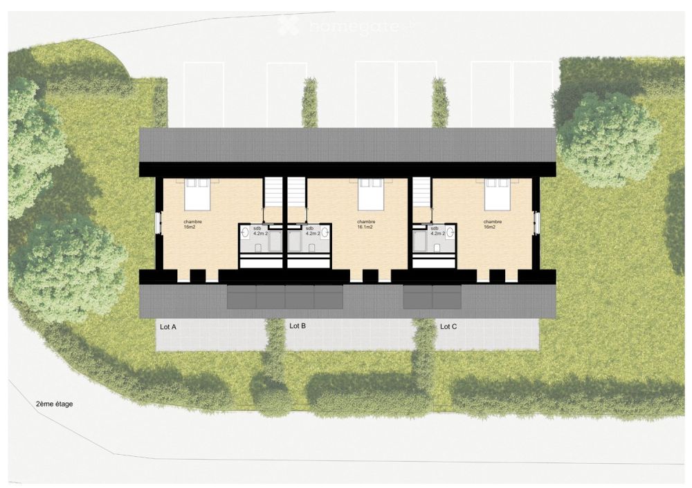 Nouveau projet familial à Marsens de 3 villas mitoyennes de 5.5 pièces à vendre à Marsens - Bild 8