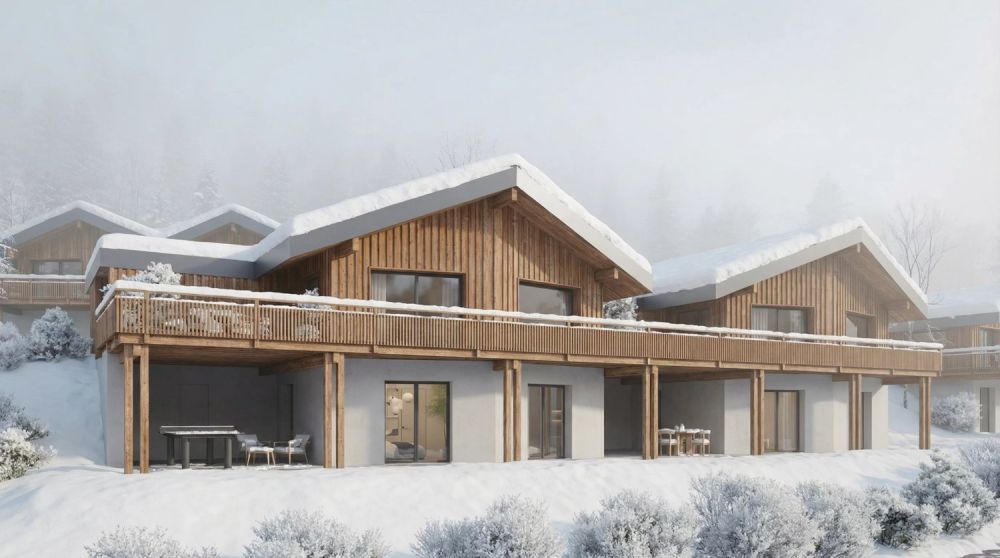 Moderne Chalets in Mollens Promotion Les Martelles -  Bild 7