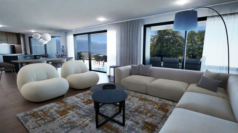 Superbe duplex de 5.5 pièces avec grand jardin et dégagement sur le lac Léman - Bild 8