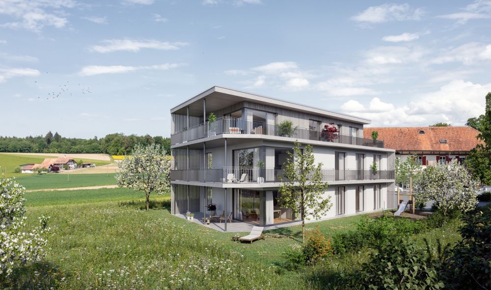 Grosszügige, moderne Eigentumswohnung im Grünen - mit Schule vor Ort - NEUBAU