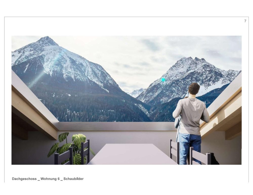 Moderne 2.5-Zimmer-Dachwohnung mit Bergblick in Scuol -  Bild 4