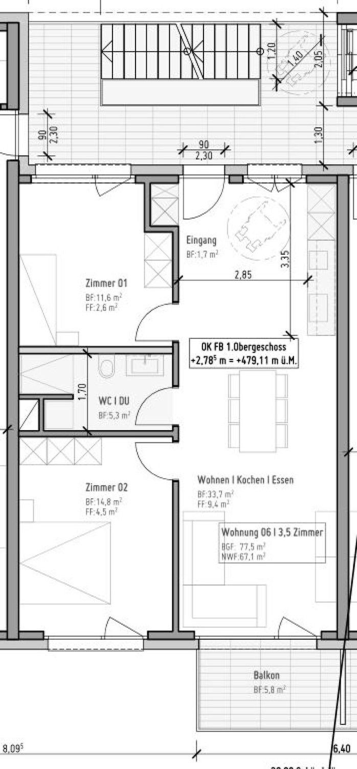 Perfekt für Paare und Singles - 3.5-Zimmerwohnung im Mehrfamilienhaus in Niederbipp! -  Bild 6