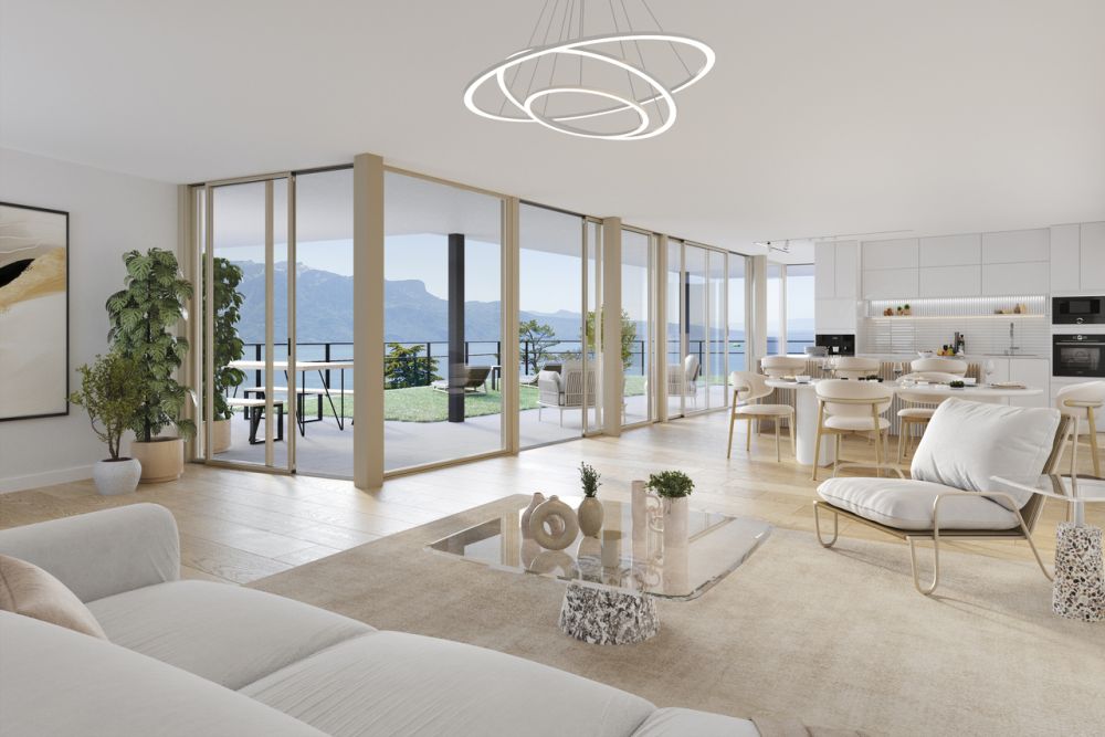 Magnifique villa accolée avec une vue imprenable sur le lac Léman - Bild 2