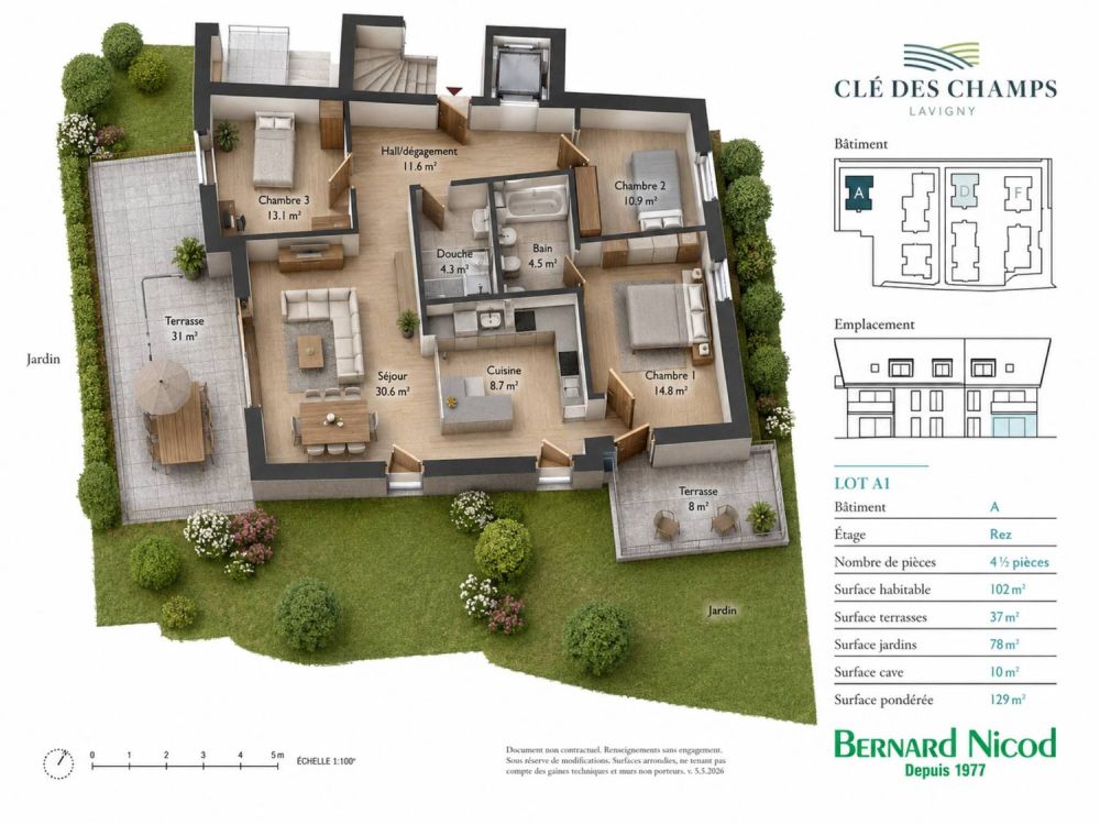 Nouvelle Promotion! Appartements de 3.5 à 5.5 pièces avec terrasses et balcons -  Bild 1