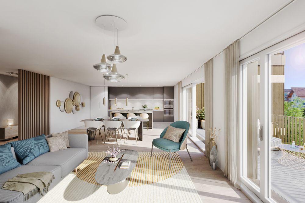 A VENDRE SUR PLANS APPARTEMENT 2,5 PCES (61 M2 PPE) AU 1ER ETAGE - Bild 7