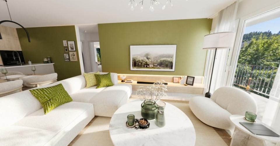 RARE ET EXCEPTIONNEL 3.5p 98m2 BALCON XXL VUE MONTAGNE | PROCHE COMMODITES - Appartement 3.5 pièces - image - 5