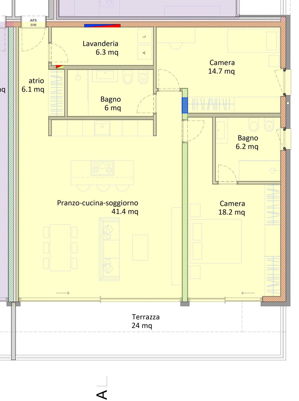 Moderno appartamento 3.5 locali a Castel San Pietro -  Bild 4