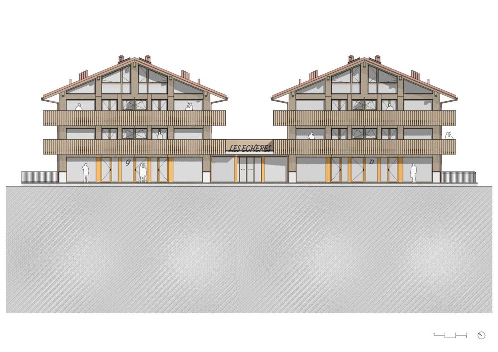 Vercorin - Echères 203 - duplex 4.5 pièces traversant - 2307-ECHE-EXE-9511 Fac?ade Sud-Ouest