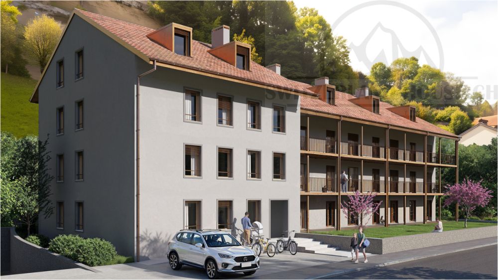 Magnifiques 2.5 pcs proche Sarine en basse ville de Fribourg - Bild 3