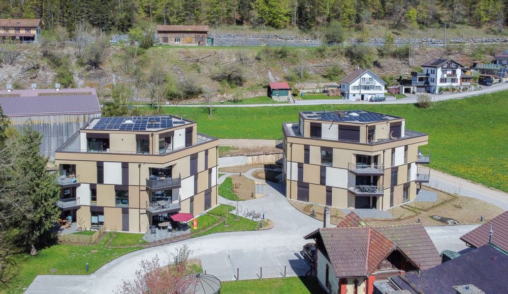 Appt PPE neu von 2,5 Zimmern mit Balkon Campagne Pernod, Lot A4 - Vue aérienne