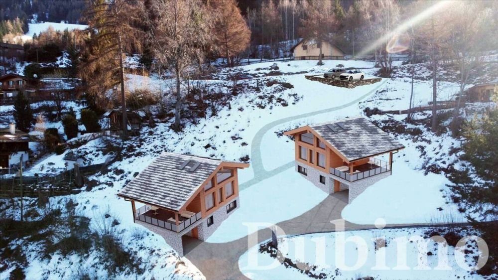 Chalet Plan Bochy, Mayens de Saxon - Chalet A - Disposition des chalets sur la parcelle