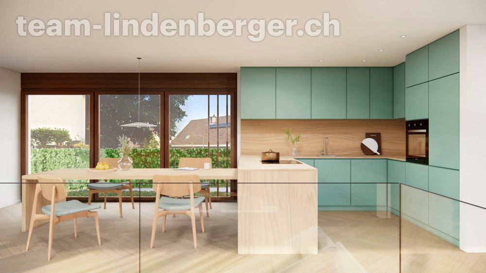 Letzte Wohnung!  5½ Zi.-Maisonettewohnung mit Garten und Parkplatz W1 - Küche und Essbereich W1