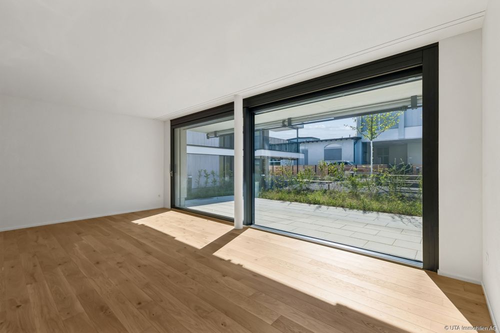 Hochwertige 3-Zimmer-Maisonette-Neubauwohnung mit grosser Terrasse un - Wohn-/ Esszimmer - Erdgeschoss