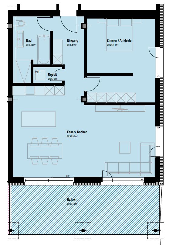 Erstvermietung: Moderne 2.5-Zimmer-Neubau-Wohnung mit Terrasse und schöner Aussicht in Trimbach -  Bild 11