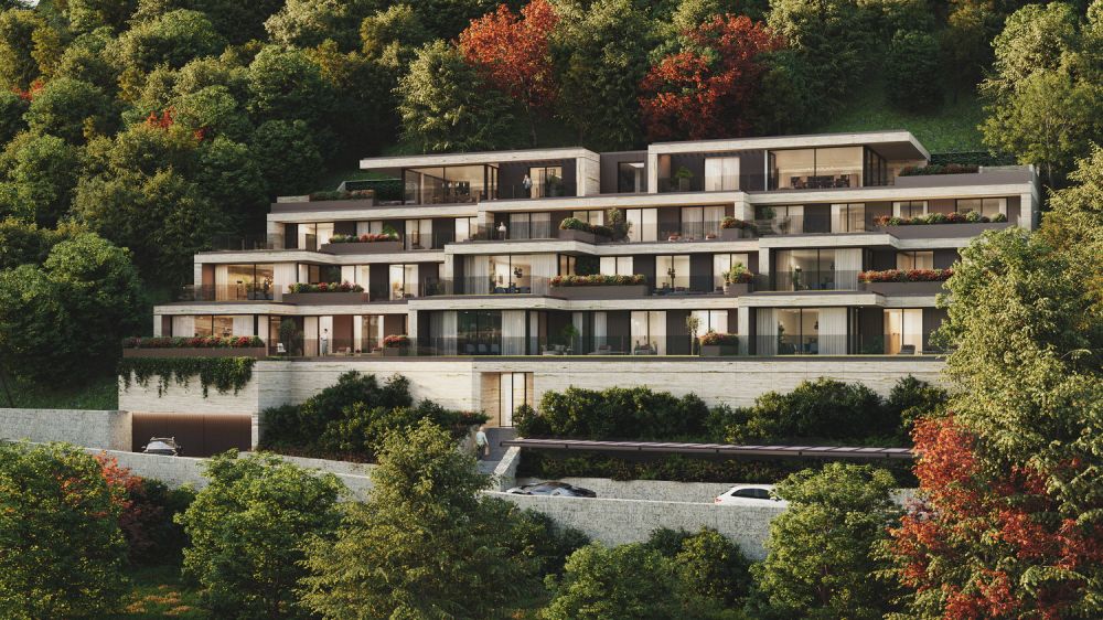 Attika-Duplex 5,5 Lokale mit Infinity-Pool – Residenz Foresta, Lugano -  Bild 12