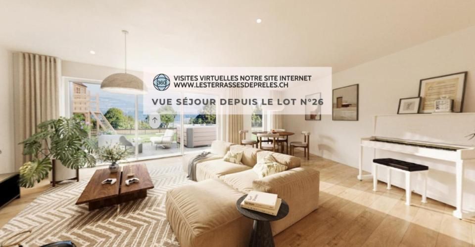 Derniers 4,5 pièces neufs avec terrasse, jardin et vue sur le lac - Appartement 4.5 pièces - image - 3