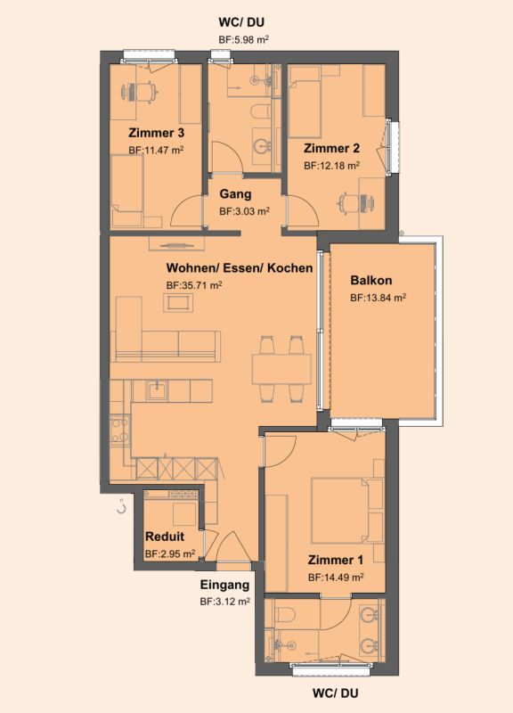 Modern wohnen im Herzen von Amriswil - 4.5-Zimmer-Neubau -  Bild 7