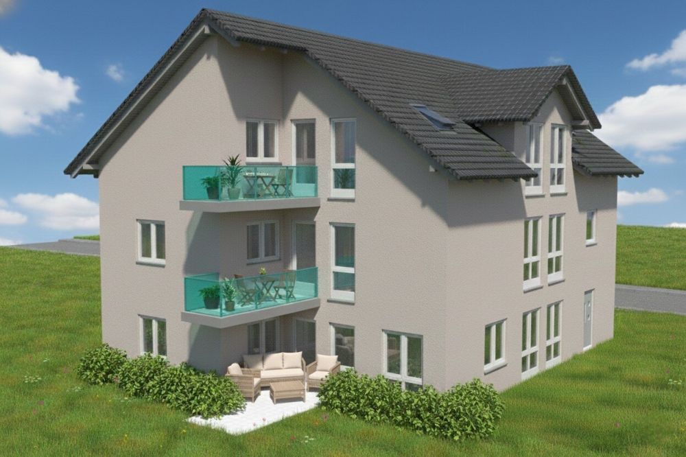 Projektiertes Mehrfamilienhaus mit 3 Wohnungen -  Bild 1