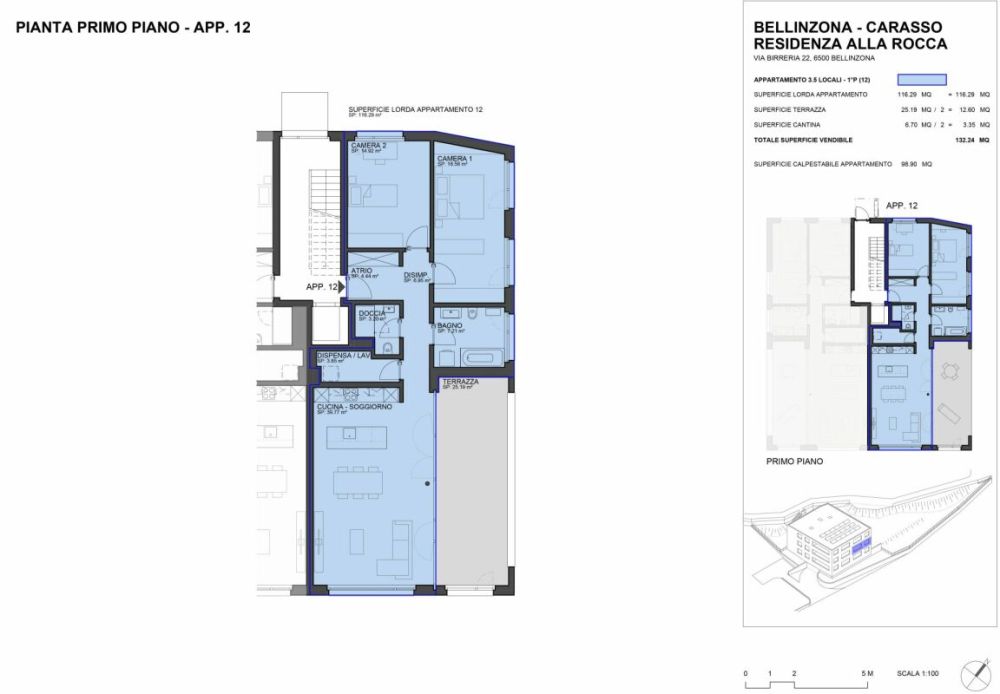 Residenza Alla Rocca - App. 12 Primo piano - 3.5 locali -  Bild 9