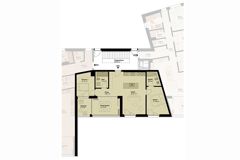 Exklusive Geschosswohnung mit hoher Energieeffizienz und unverbaubarer Aussicht. Neue Preise! - W5 -  Bild 6