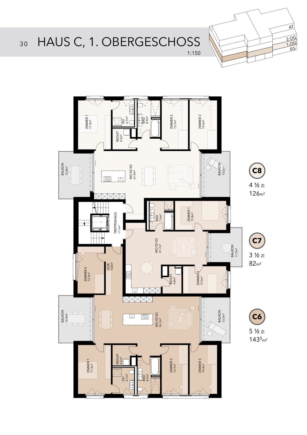 Moderne Neubauwohnung – Minergie-P zertifiziert -  Bild 5
