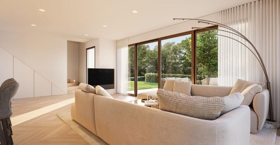 PROJET NEUF | VILLA JUMELÉE CONTEMPORAINE À PREGNY-CHAMBÉSY | Villa A - Maison jumelée 5 pièces - image - 7