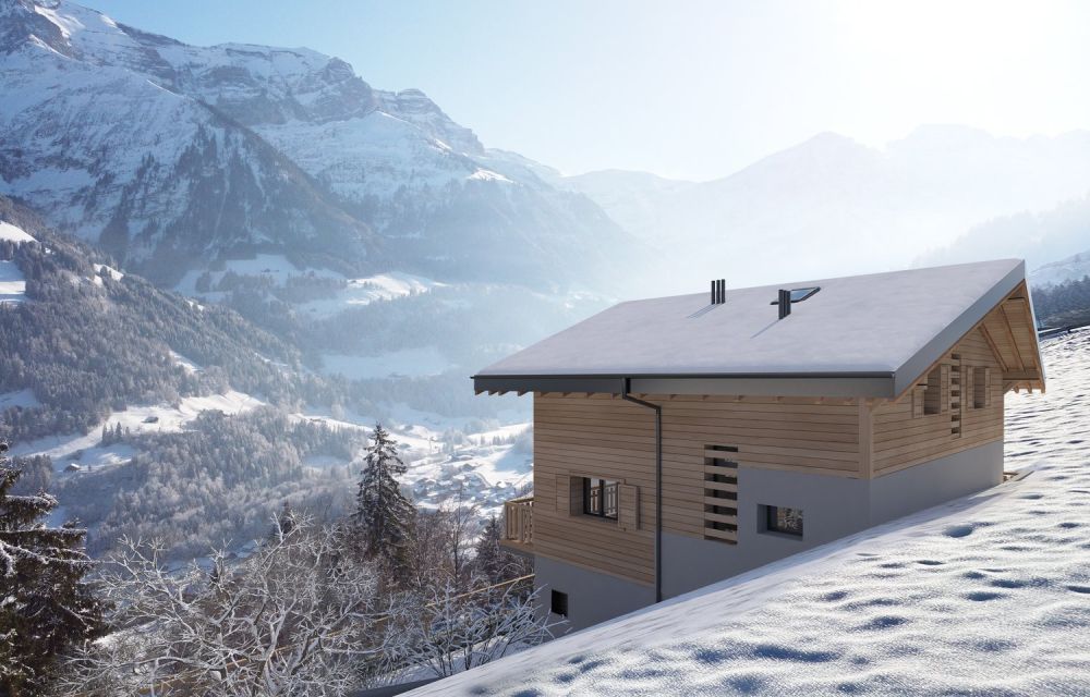 "Chalet individuel "Les Pommats B" à vendre à Val d"Illiez – permis de construire en force" -  Bild 3