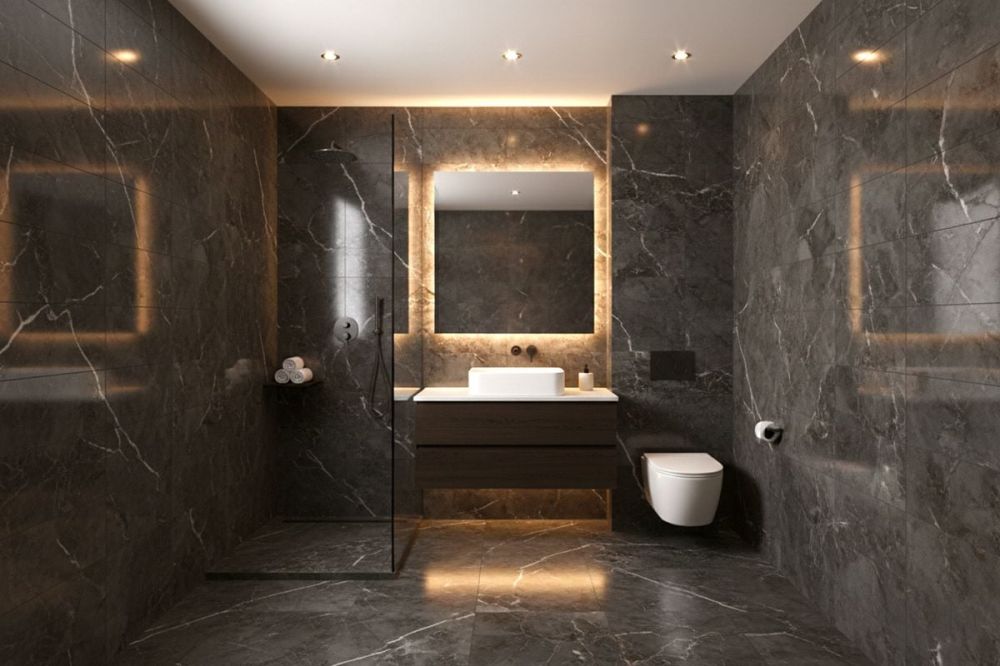 Maison mitoyenne de 4,5 pièces avec une belle vue. - Salle de Bain