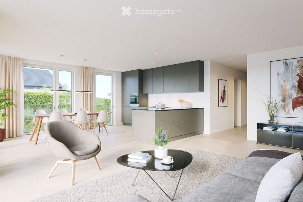 3.5-Zimmer-Neubauwohnung im 1.OG mit zwei Balkonen in Oerlingen - Bild 1