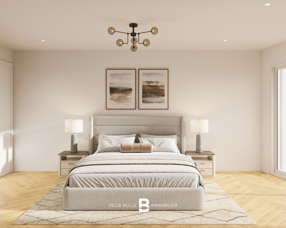 L'Écrin - Votre 4,5 pièces d'exception à St-Légier - Chambre à coucher