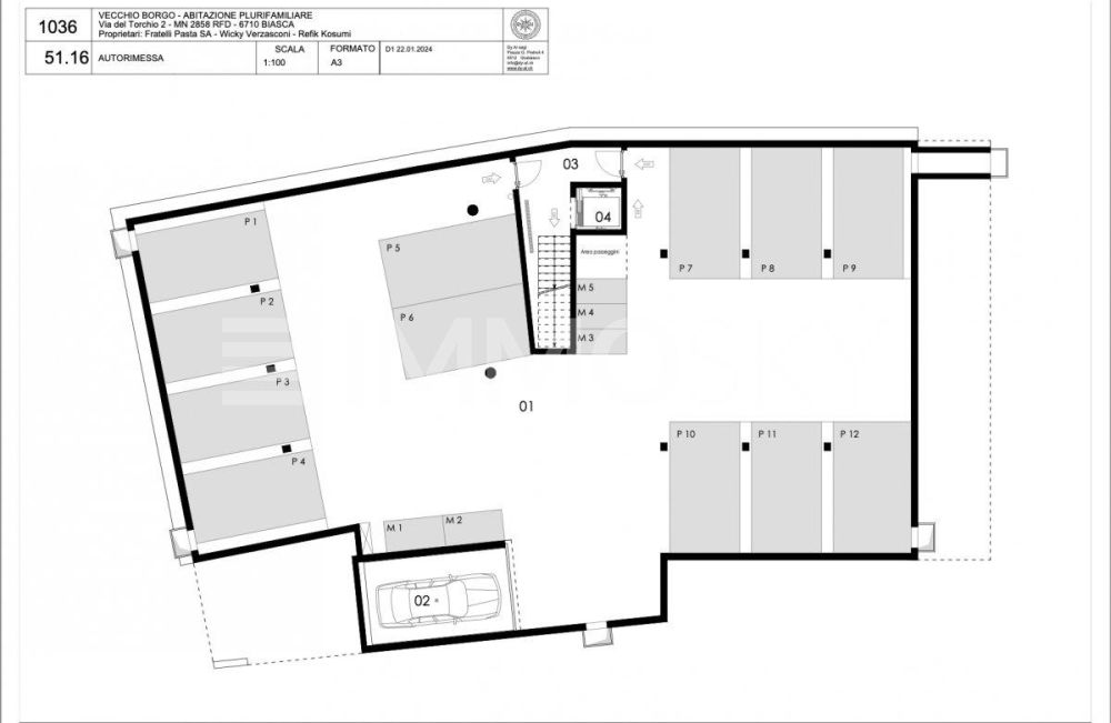 Nuova Costruzione – Vecchio Borgo - Pianta - 01