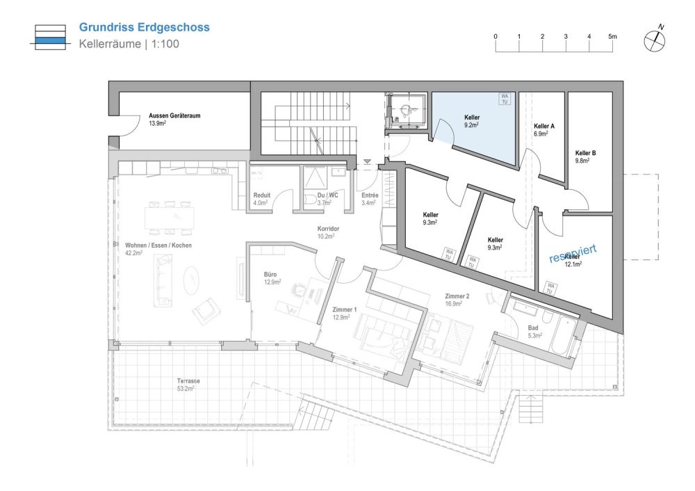 4.5 Zimmerwohnung 1.1 | Residenz Zentaur, Aarau - Bild 8