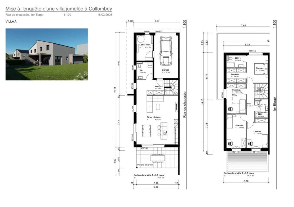 Zweifamilienhaus mit 5,5 Zimmern im modernen Stil -  Bild 3