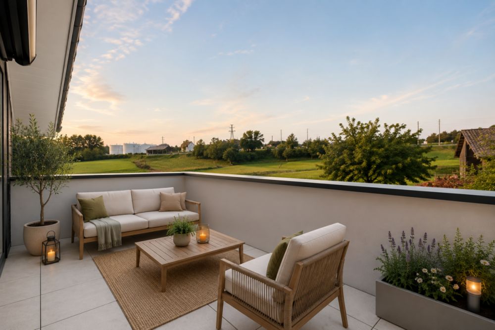 ruhig gelegene 3.5-Zi. Neubau-Dachwohnung mit Blick ins Grüne -  Bild 2