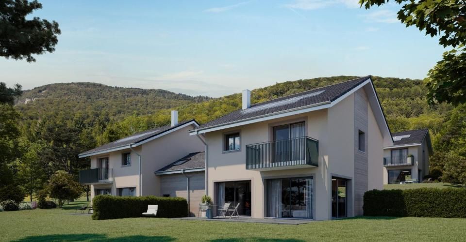 4 villas contemporaines avec vue panoramique sur le lac et les Alpes - Maison jumelée 5.5 pièces - image - 4