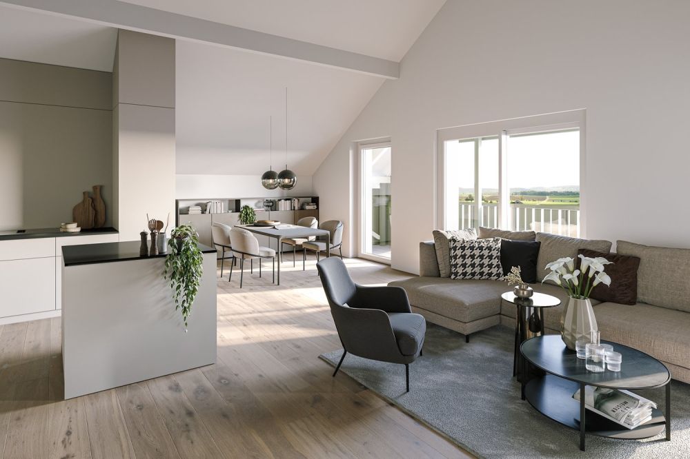 Moderne 2.5-Zimmer-Neubau-Wohnung in Dörf­lingen -  Bild 3