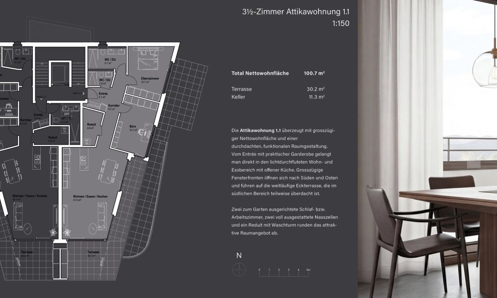 Müliacker Rafz - Attikawohnung 1.1 - Bild 2