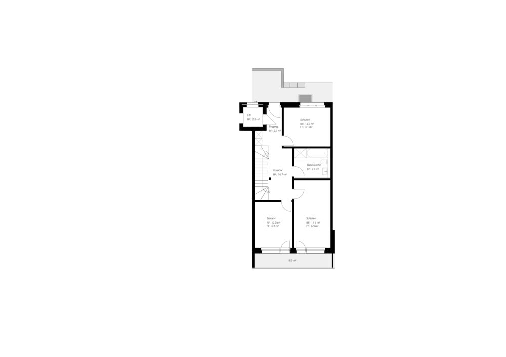 Neue, exklusive 4.5-Zimmer-Duplex-Attikawohnung - Wohnen wie im Einfamilienhaus -  Bild 13