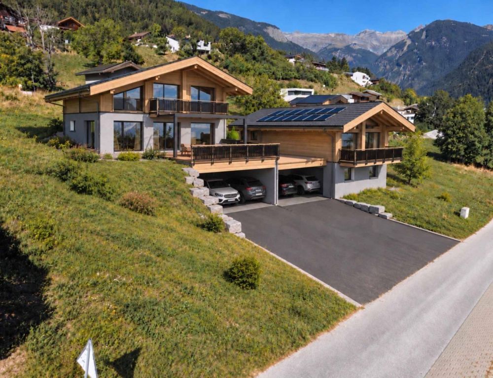 Projet neuf  Chalet individuel en mélèze - 1