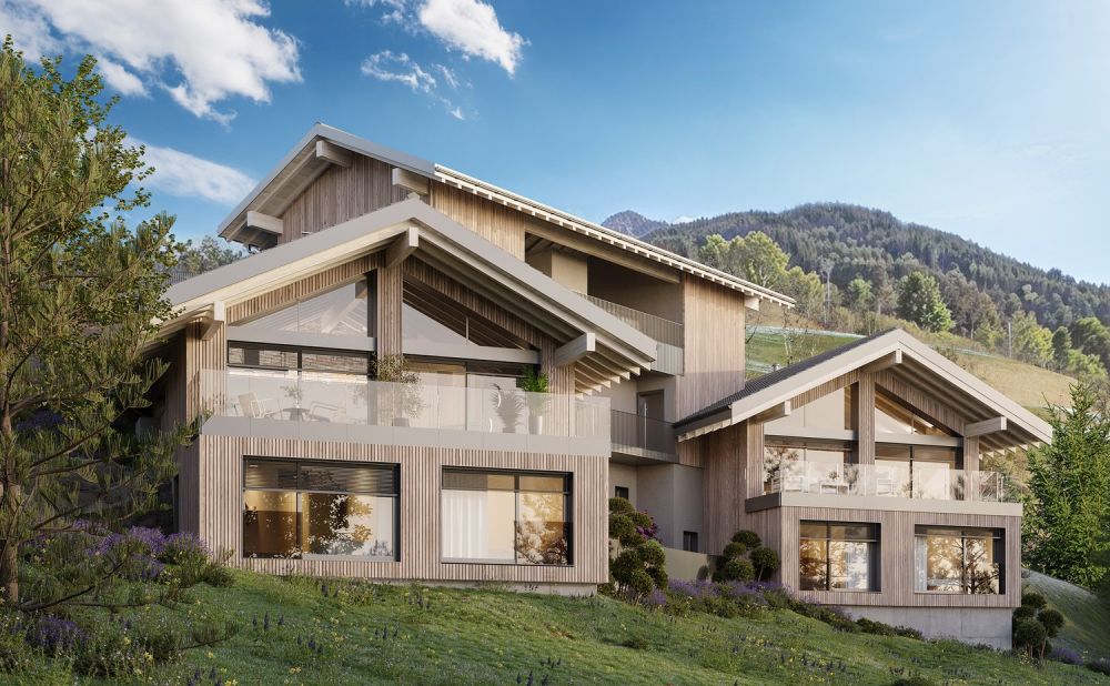 Architekten-Chalets mit 4,5 Zimmern in Châtel-sur-Montsalvens -  Bild 10