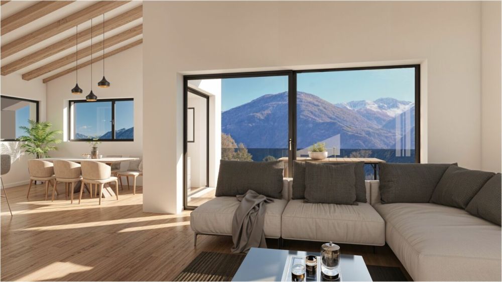 B - Les Coteaux de l'Arche - Attika 4,5 Zimmer in einem Gebäude mit 2 Wohnungen -  Bild 3
