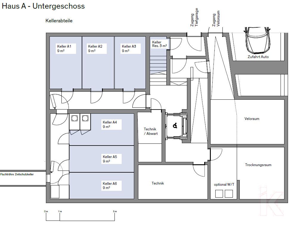 Neubau Quadra Andeer- 4.5 Zi- Gartenwohnung ERSTBEZUG - Kellergeschoss Haus A