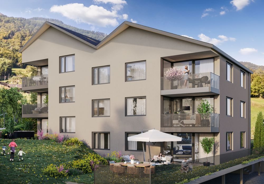 DUPLEX MIT LOGGIA - PANORAMABLICK - EXKLUSIVITÄT - BAUPROJEKT GESTARTET - Façade Sud