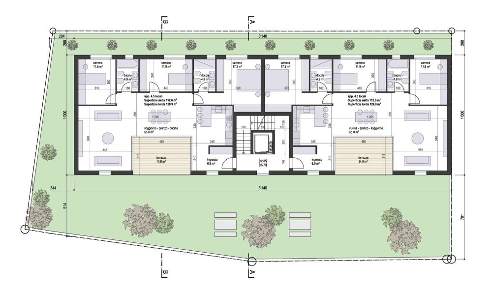 Nuovo appartamento con grande giardino in elegante residenza di sole 4 unità abitative - Bild 9