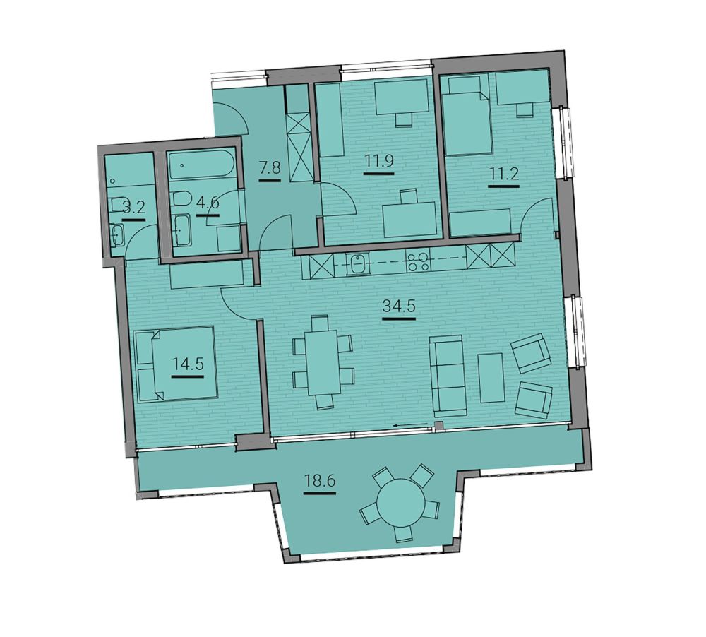 Moderne 4.5-Zimmer-Wohnung mit Bergblick in Erstfeld - Bild 5