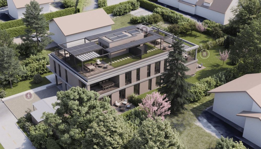 Neue Wohnung in Vessy mit Garten und Dachterrasse (THPE) -  Bild 1