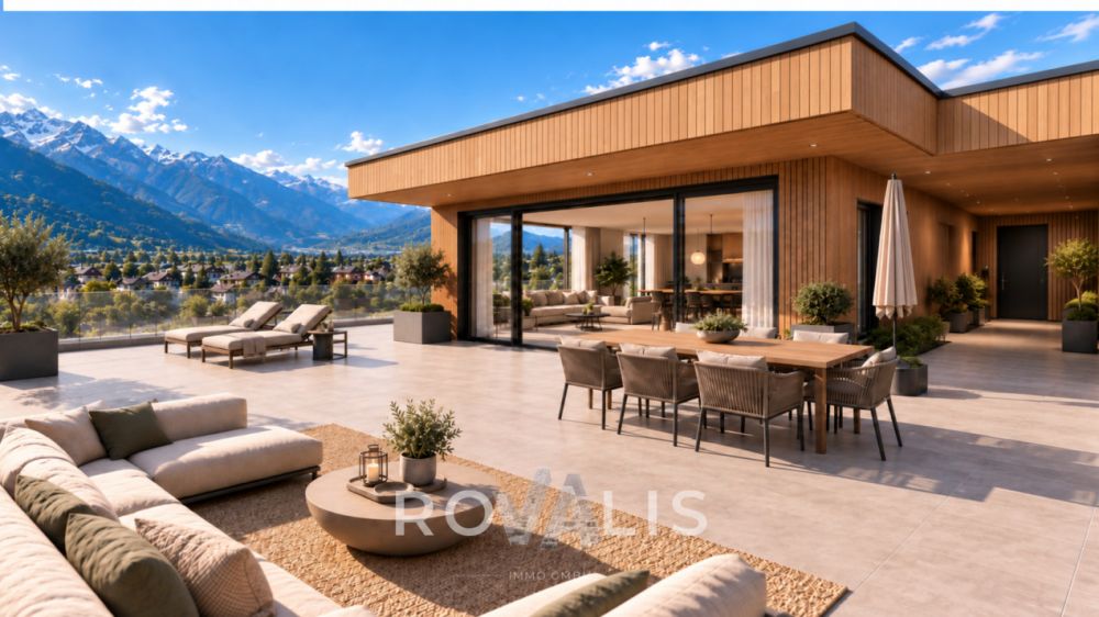 **2.5 Zimmer Attikawohnung mit 67 m² Dachterrasse in Gamsen** -  Bild 1